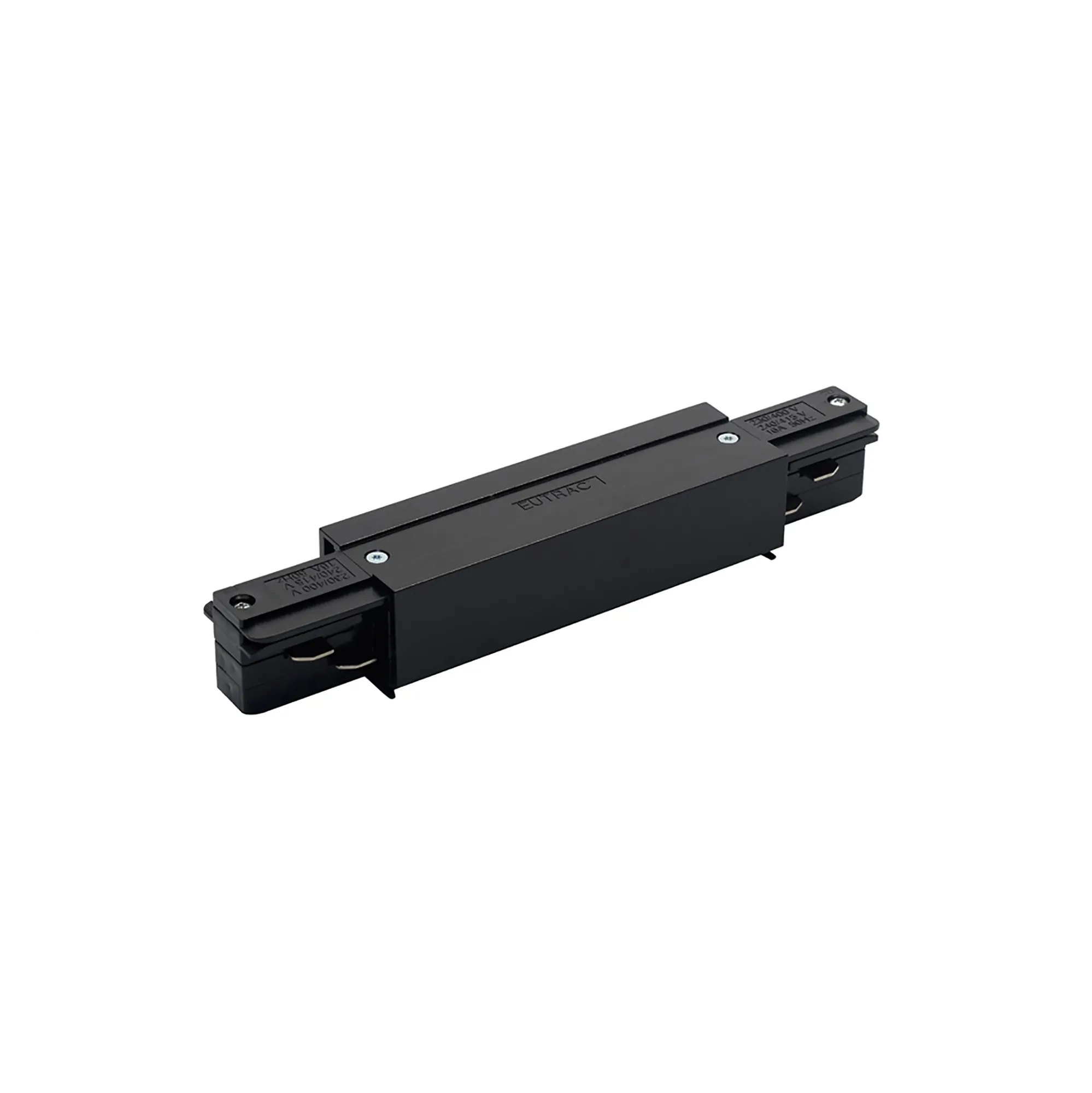 Straight Coupler With Feeding Option 3 Circuit Surface Mounted Track 555 1 1208 2  Eutrac 3 Circuit Surface-Black